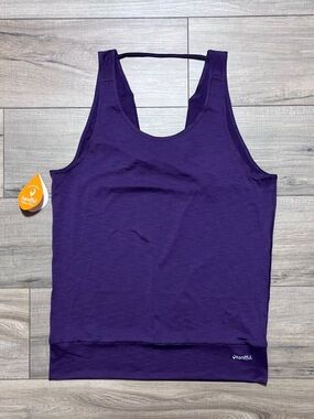 Handful Womens Two-Way Scoop Tank Top Size Small Sugar Plums